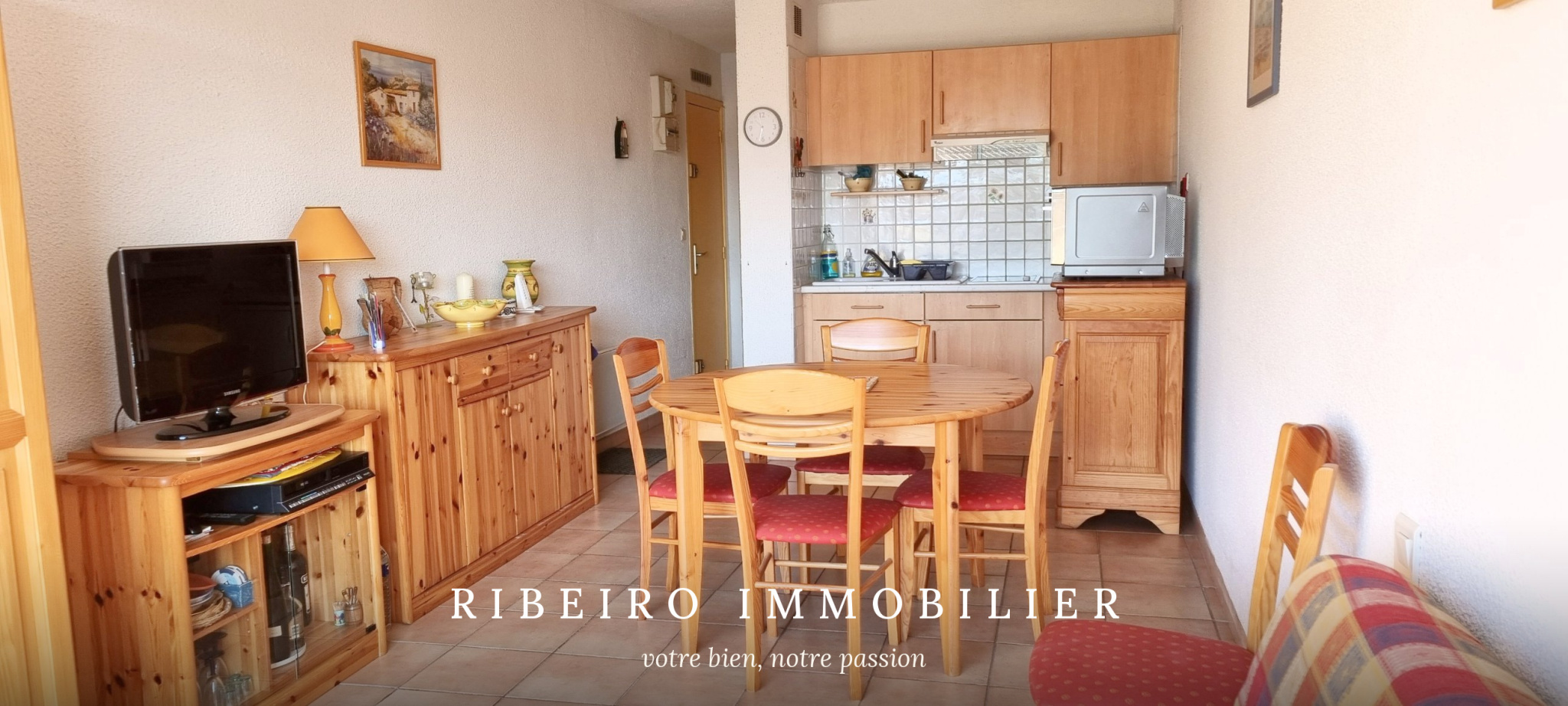 Appartement T2 à vendre Grau d'Agde, 34m2, plein sud, proche plage