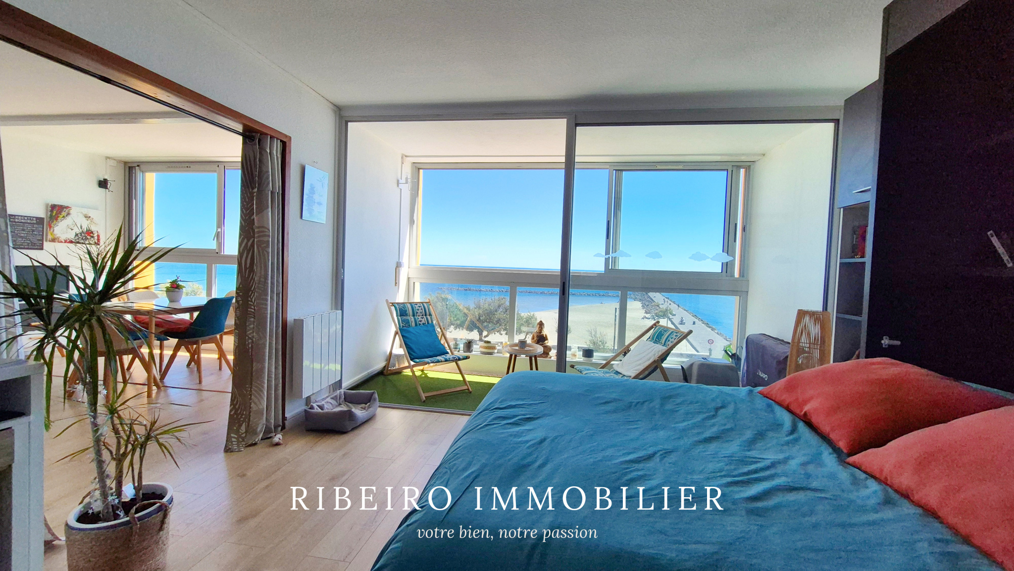Appartement T2 vue mer à vendre au Grau d'Agde