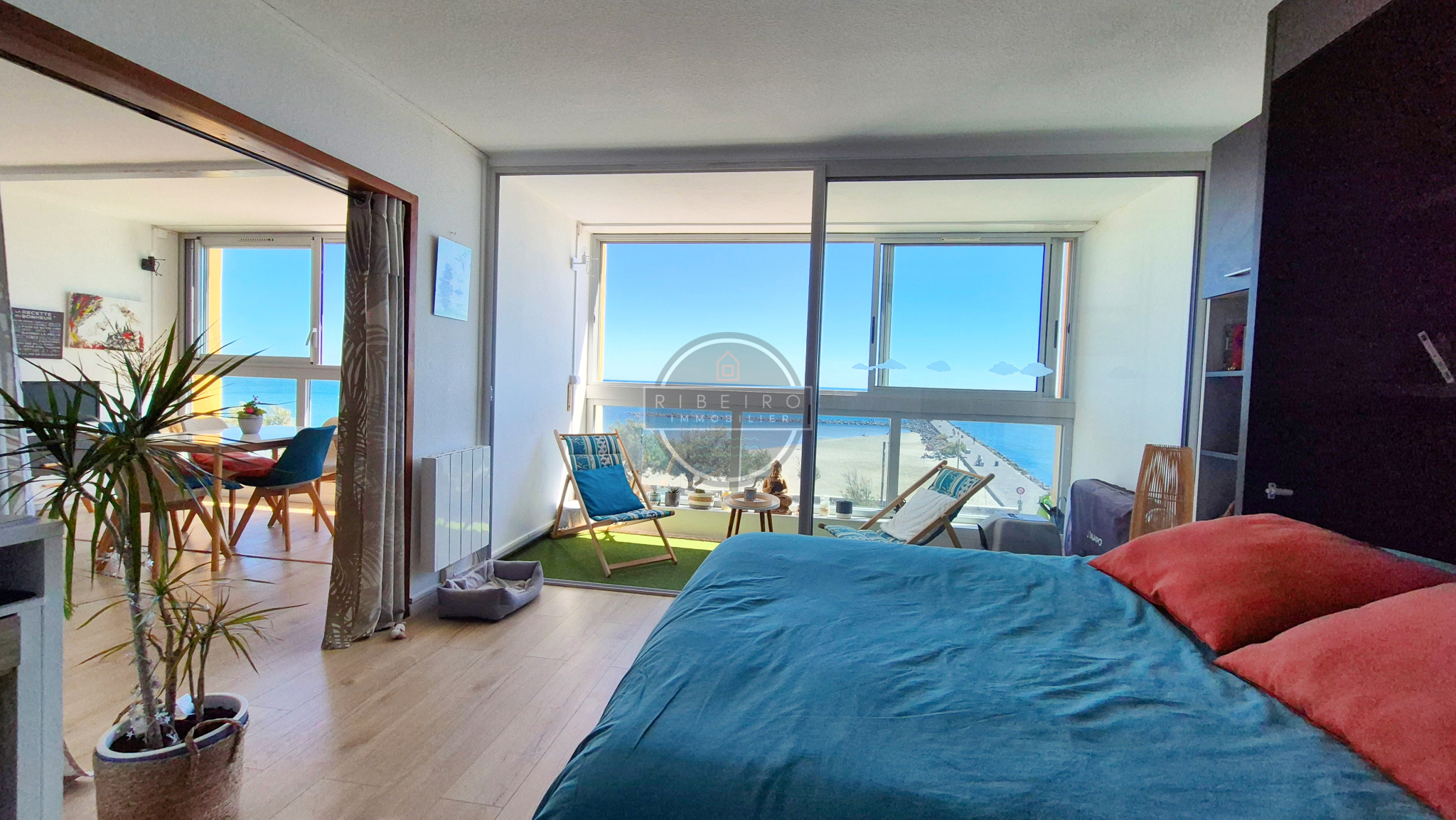 Appartement T2 vue mer à vendre au Grau d'Agde