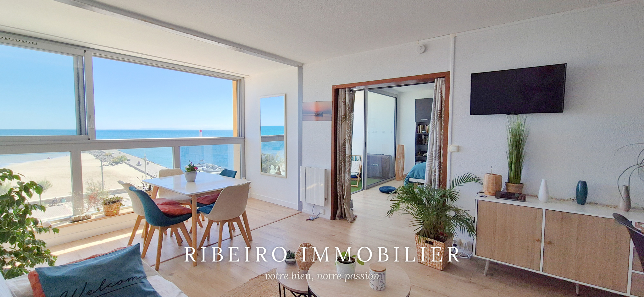 Appartement T2 vue mer à vendre au Grau d'Agde
