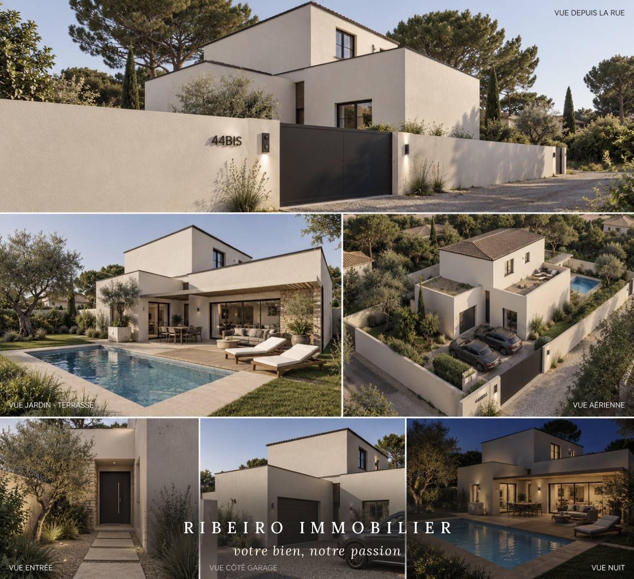 Terrain avec projet de villa contemporaine, permis purgé au Grau d'Agde
